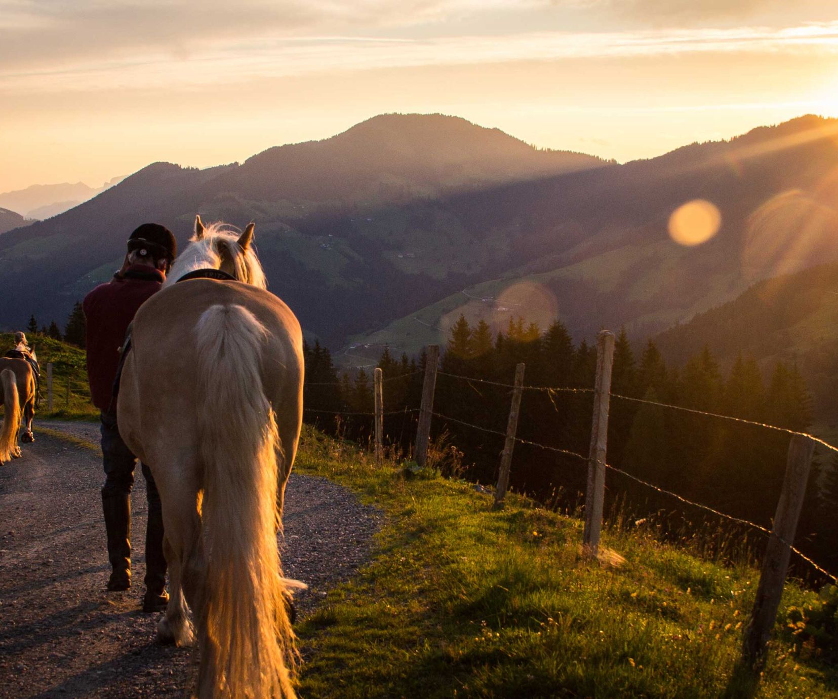 Ritt in den Sonnenaufgang